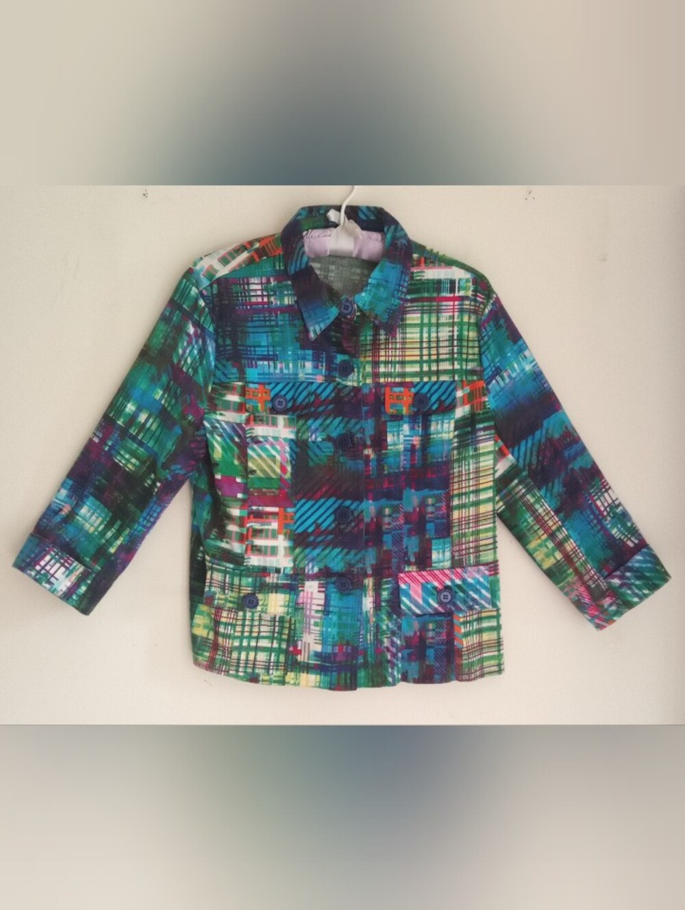 Erin London Button-Front Shirt Jacket